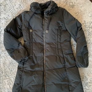 Moncler Nim Black Down Puffer with removable hood